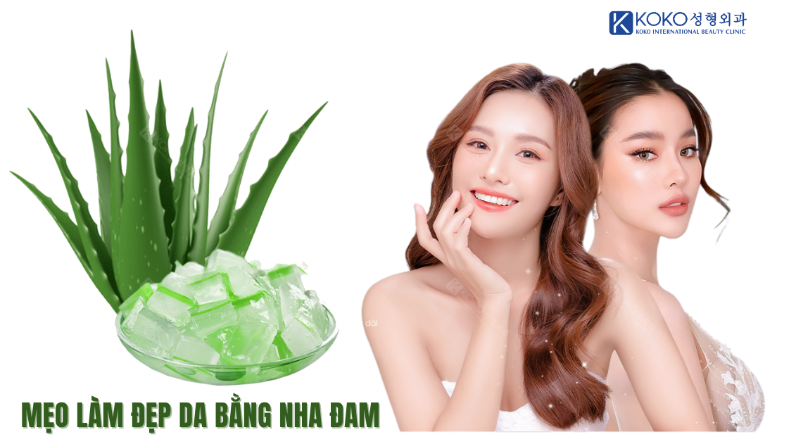 Mẹo làm đẹp da bằng nha đam.