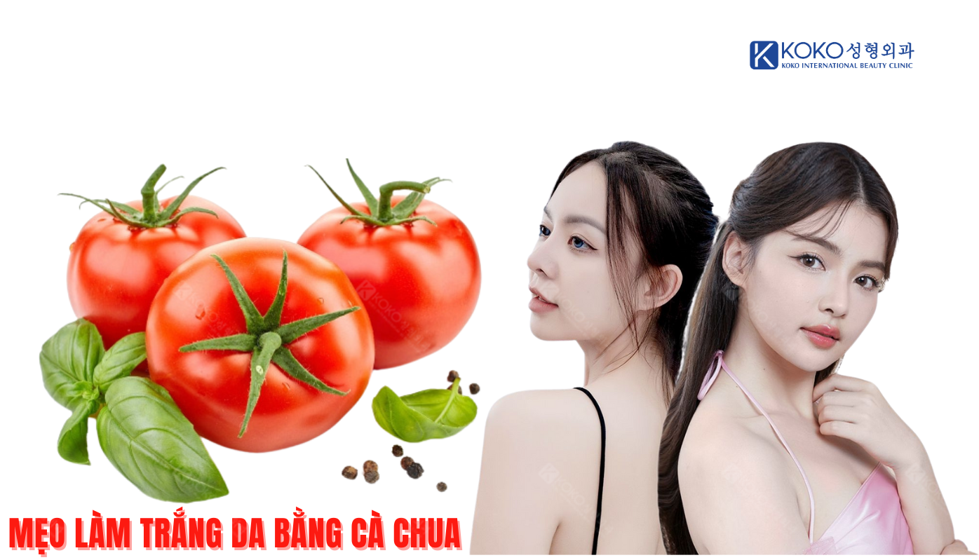 Mẹo làm trắng da bằng cà chua