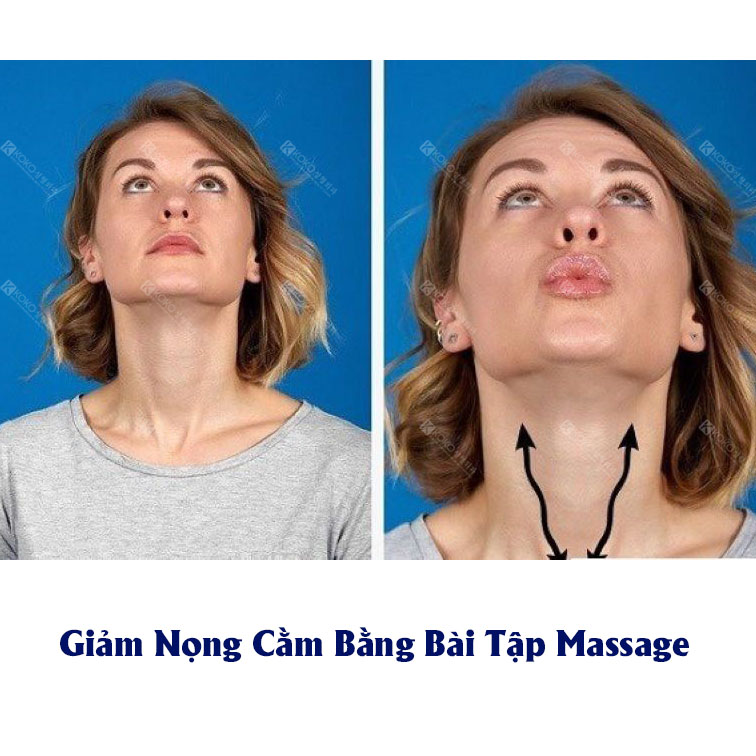 Giảm Nọng Cằm Bằng Bài Tập Massage