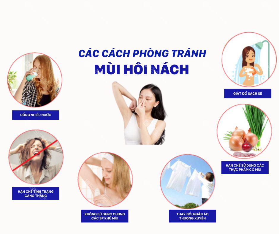 Các biện pháp phòng ngừa giảm thiểu nguy cơ hôi nách